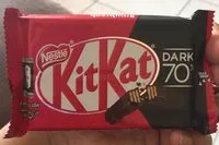 Mängden socker i Nestle KitKat Dark 4F 70Percent 41.5g