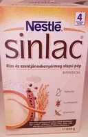 Mängden socker i Sinlac