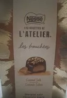Mängden socker i Bonbons de chocolat noir fourrés au caramel salé