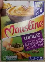 Mängden socker i Purée de lentilles & curry doux