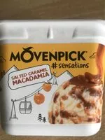 Mängden socker i Glace salted caramel macadamia