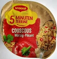 Mängden socker i 5 Minuten Terrine Couscous würzig-pikant