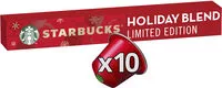 Mängden socker i STARBUCKS by NESPRESSO Holiday Blend édition limitée 10 capsules