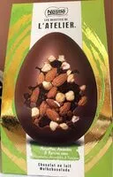 Mängden socker i Oeuf de pâques noissettes, amandes et raisins secs