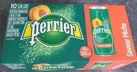 Mängden socker i Perrier peach flavour