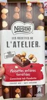 Mängden socker i Les Recettes de L'Atelier - Noisettes entières torréfiées - chocolat noir