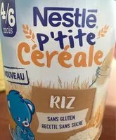 Mängden socker i P'TITE CEREALE riz dès 4/6 mois