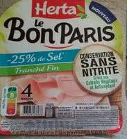 Mängden socker i LE BON PARIS Jambon cons.ss nitrite sel réduit