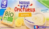 Mängden socker i NESTLE P'TIT ONCTUEUX BIO Banane 4x90g