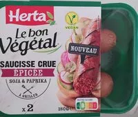 Mängden socker i GARDEN GOURMET Sensational Cru à Cuire Epicée Soja & Paprika 180g