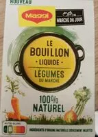 Mängden socker i MAGGI Marché du Jour Le Bouillon Liquide Légumes du Marché 400ml