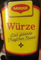Mängden socker i Maggi Würze