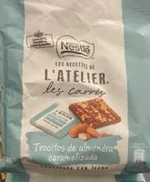 Mängden socker i Chocolate con leche con trocitos de almendra caramelizada