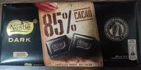 Mängden socker i Nestle Dark 85 % cacao