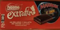 Mängden socker i Chocolate extrafino maxibon black cookies