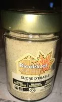 Mängden socker i Sucre d'erable biodelices