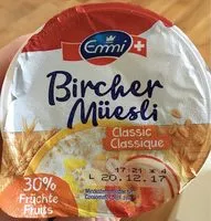 Mängden socker i Bircher Muesli Classique
