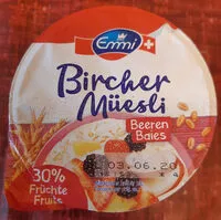 Mängden socker i Bircher Müesli Baies