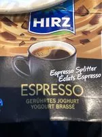 Mängden socker i Hirz yogourt brassé Éclats Espresso