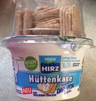 Mängden socker i Hüttenkäse mit Volkorn-Cracker