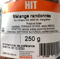 Mängden socker i Mélange randonnée