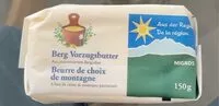 Mängden socker i Beurre de choix de la montagne