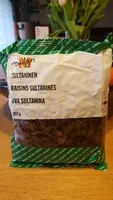 Mängden socker i Raisins sultanines