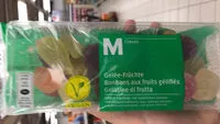 Mängden socker i Bonbons aux fruits gélifiés
