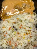 Mängden socker i Chicken Satay with vegetable rice