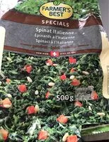 Mängden socker i Epinards à l'Italienne