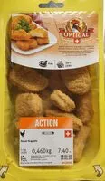 Mängden socker i Optigal Poulet nuggets