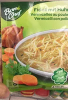Mängden socker i Fideli mit Huhn