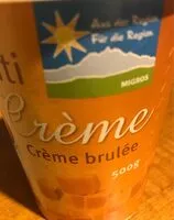 Mängden socker i Crème brûlée