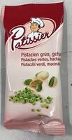 Mängden socker i Piistazien gehackt