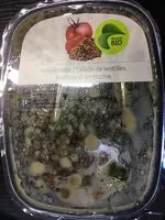 Mängden socker i Salade de lentilles bio
