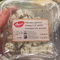 Mängden socker i Fromage Feta, mariné