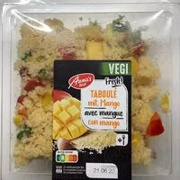 Mängden socker i Taboulé avec mangue