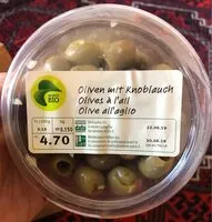 Mängden socker i Olives à l'ail