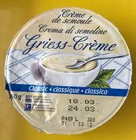 Mängden socker i Crème de semoule | Griess-Creme