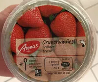 Mängden socker i Annas Best Crunchymüesli Strawberry