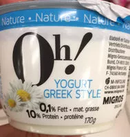 Mängden socker i Yogurt Greek Style Nature