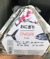 Mängden socker i Onigiri Tuna