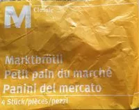 Mängden socker i Petit pain du marché