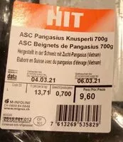 Mängden socker i Pangasius Knusperli (700g)