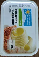 Mängden socker i Ostschweizer Vorzugsbutter