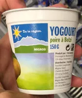 Mängden socker i Yogourt poire à Botzi, de la Région