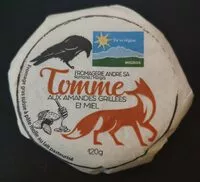 Mängden socker i Tomme aux amandes grillées et miel