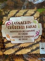 Mängden socker i Merveilles de carnaval au cacao