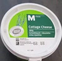 Mängden socker i Cottage Cheese, Schnittlauch