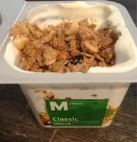 Mängden socker i Yaourt muesli